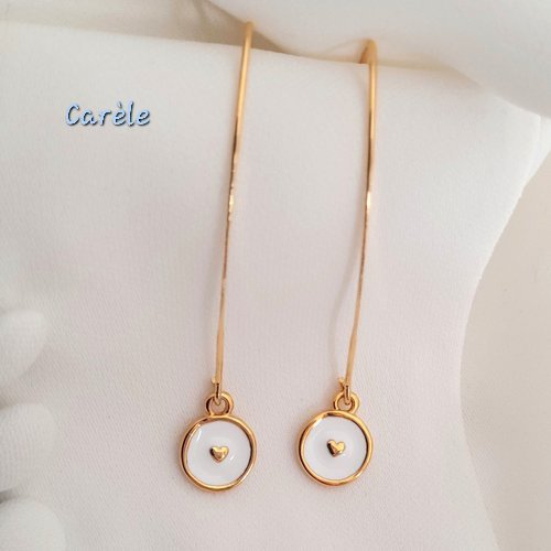 Boucles d'oreilles mon petit coeur doré