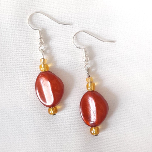Boucles d'oreilles couleur d'automne