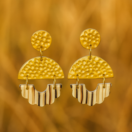 Boucles d'oreilles "nuageline"