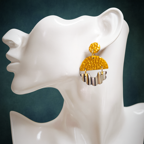 Boucles d'oreilles "nuageline"