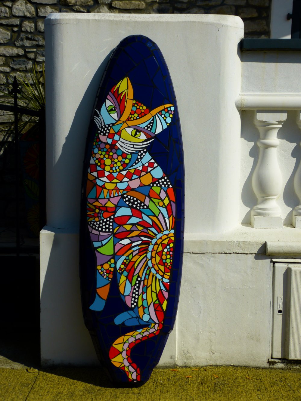 Surf Mosaique Le Chat Surfeur Un Grand Marche