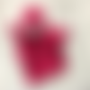 Brassière bébé taille 3/6 mois + bonnet + chaussons, laine layette douce et chaude, rose fuchsia