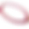 Collier jades perles pierres rose magenta