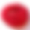 8 perles pierres rubis rouge à facette, 6 mm