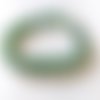 6 perles pierres agate mousse verte, 8 mm