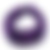 8 perles pierres rondelle jade violette à facette, 8x4 mm
