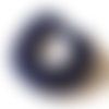 8 perles pierres rondelle saphir bleu nuit à facette, 8x4 mm