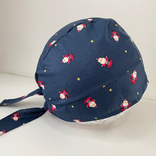 Calot de bloc père noël en coton et avec un élastique