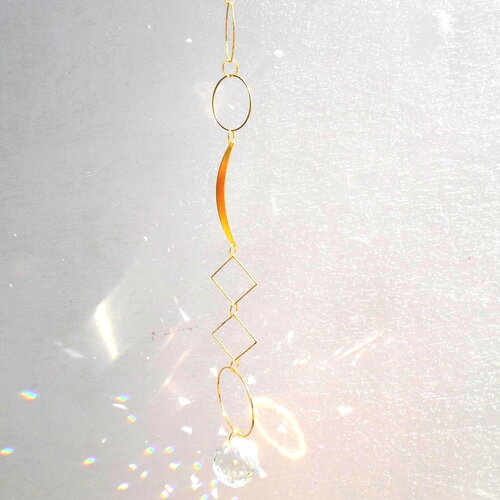Attrape soleil suncatcher légéreté à suspendre pour illuminer votre maison arc en ciel  cercles prisme  suncatcher décoration maison