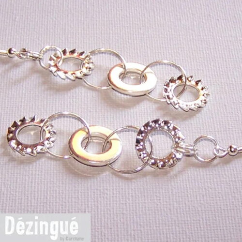 Boucles d'oreilles acier dézingué création carolune, plaquées argent haute qualité
