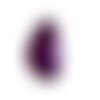 Pendentif en agate forme goutte 58x40 mm pierre de gemme violet (pav1)