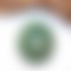 Donut en aventurine verte 40 mm, pendentif, pierre, gemme