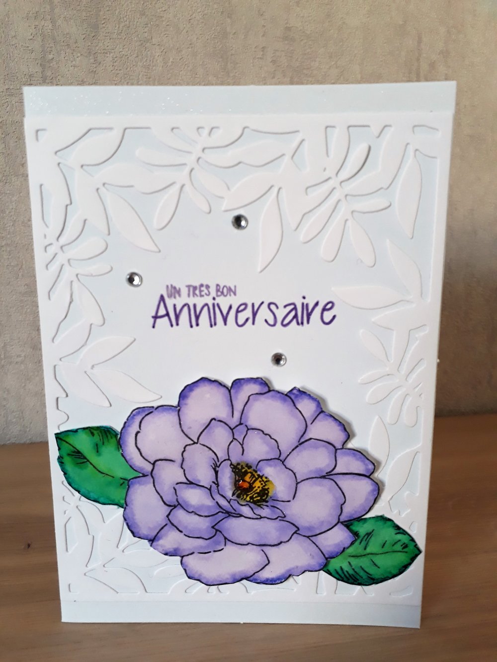 Carte D Anniversaire Fleur Violette Un Grand Marche