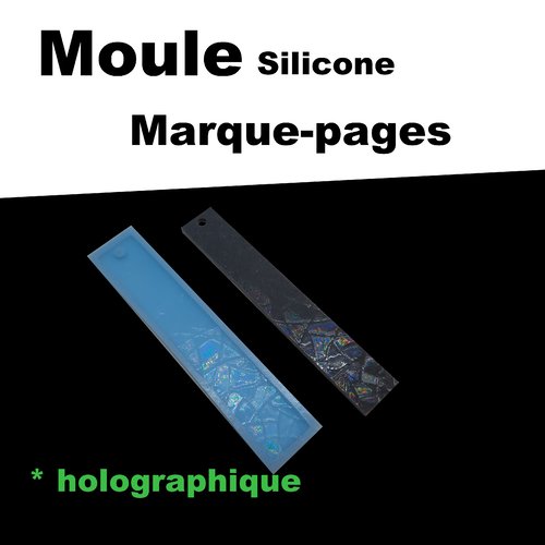 Moule marque page holographique