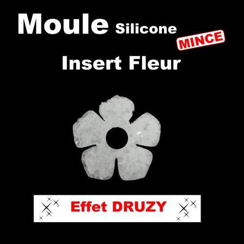 Insert silicone druzy " fleur "