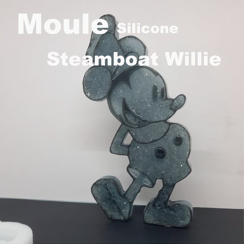 Moule steamboat willie - effet druzy