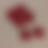 St valentin cœur en coton rouge  pour customisation 