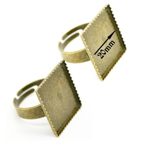 Des cabochons carrés