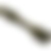 Breloque fourchette métal bronze