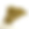 Perles à facettes dorées en cristal de bohème  4mm x 15