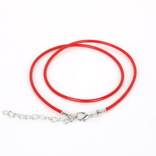 1 tour de cou - collier cordon coton ciré couleurs, cordon coton couleurs