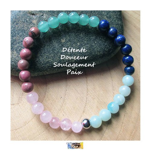 Bracelet détente, douceur, paix (soulagement musculaire/parkinson)