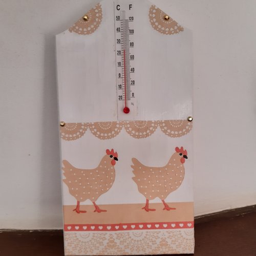 Thermomètre intérieur, poules
