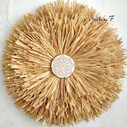 Juju hat décoré en raphia boisa 45 cm