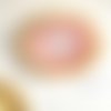 Petit miroir ethnique raphia dominta rose blanchi 40