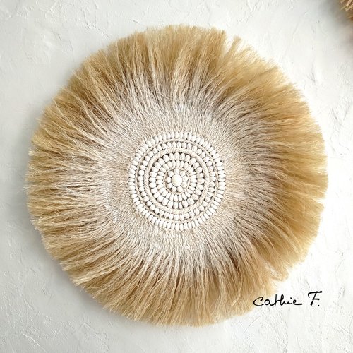 Juju hat en fibres décoré whity 50 cm