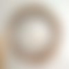 Grand miroir ethnique ovale raphia sourya blanc 86