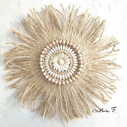 Juju hat en corde décoré floristy 32 cm