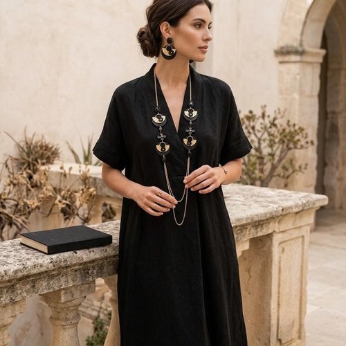 Boucles japonaises, tendance, boucles noires et or, boucles originales