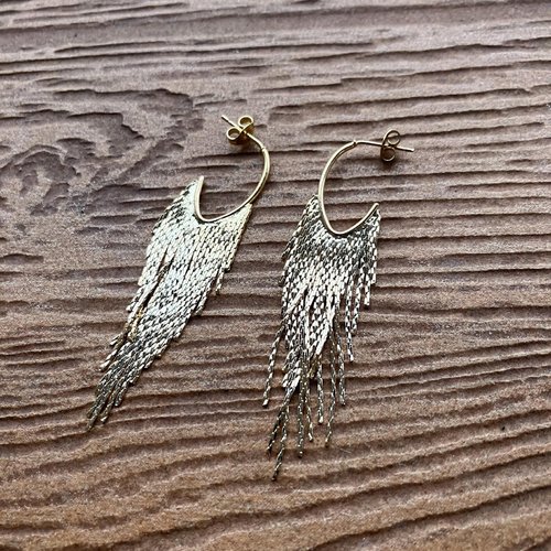 Boucles modernes chic en plaqué or tendance