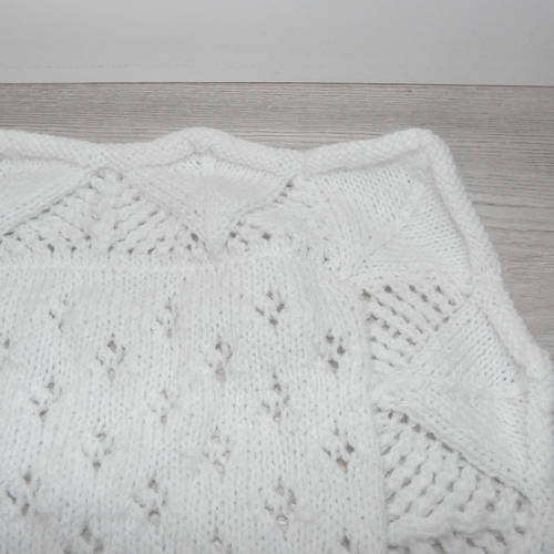 Arts Du Fil Bapteme Chale Robe Bonnet Tricot Motif Dk Magnifique Bebe Couverture Crochet Tricot Patrons Modeles