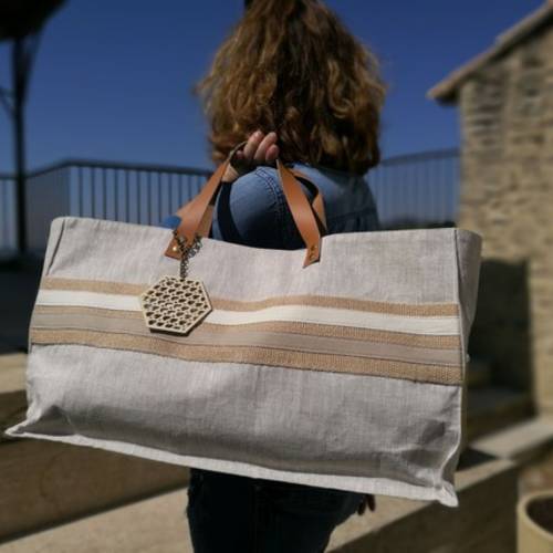 sac cabas toile de lin