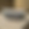 Trousse ethnique - toile de coton épaisse et galon pompons - dimension l27 x h17 cm 