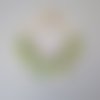 Couronne de printemps vert blanc 25 cm