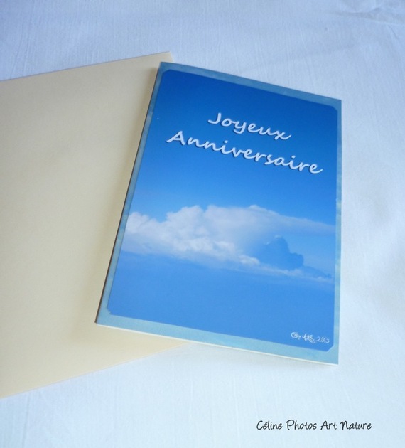 Carte Double D Anniversaire La Tete Dans Les Nuages Un Grand Marche