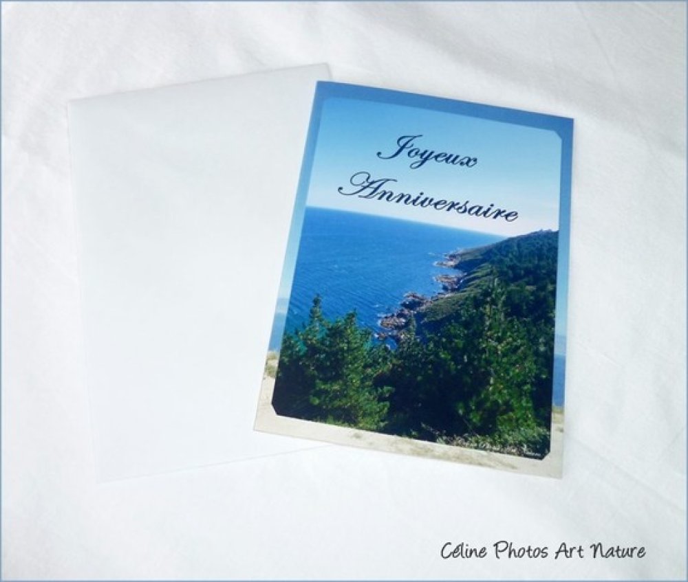 Carte Double D Anniversaire 10 5x15cm De Celine Photos Art Nature Voyage Au Bout Du Monde Un Grand Marche