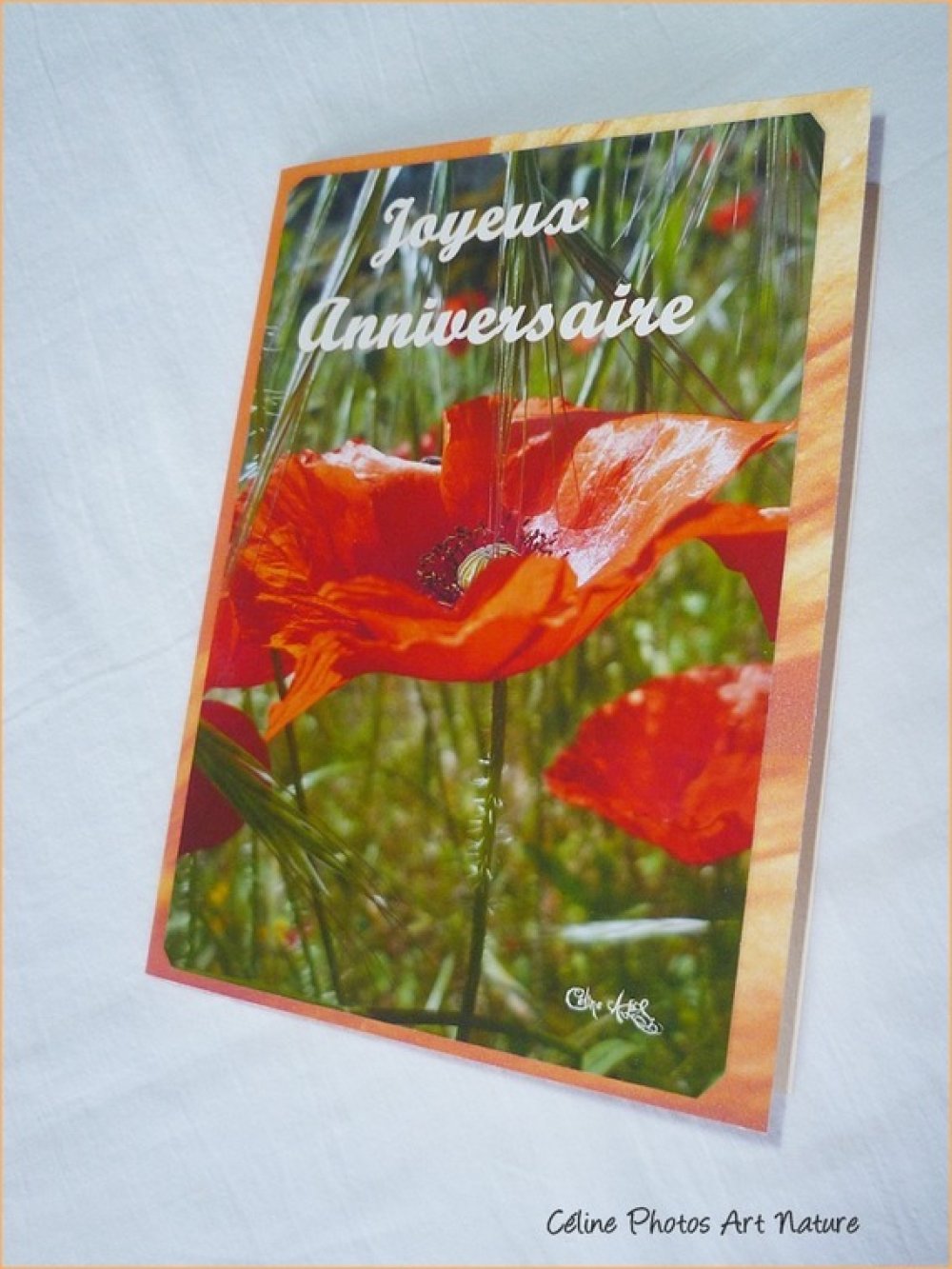 Carte Double D Anniversaire Coquelicot Soleil De Celine Photos Art Nature Un Grand Marche