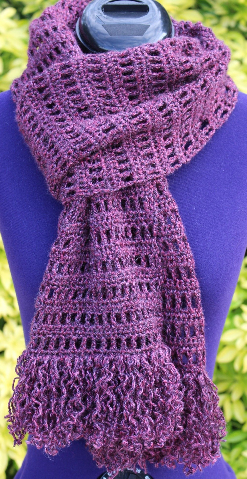 Écharpe en laine, étole au crochet, foulard laine fait ...