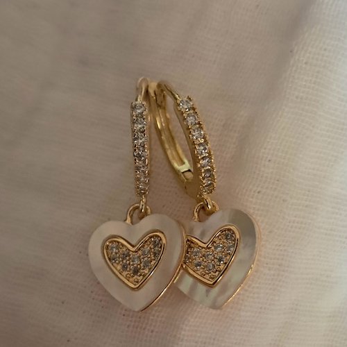 Boucles d’oreilles coeur