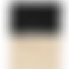 Trousse  de toilette  coton noir , beige  ,double compartiment  ,  face avant en filet pour   , face arrière en coton canvas ,   26/19 cm