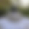 Écharpe femme snood tour de cou  chiens teckels ,coton crème chiens bruns , rectangulaire 114cm / 23 cm