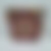 Trousse de toilette coton mandalas , doublée tirette pompon , 21 h /26l / 7 cm