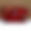 Trousse de toilette coton , pochette , étui , coton, bordeaux, colorés, kimidoll , japon, japonaises; doublé, tirette , breloque , 27/13/5cm