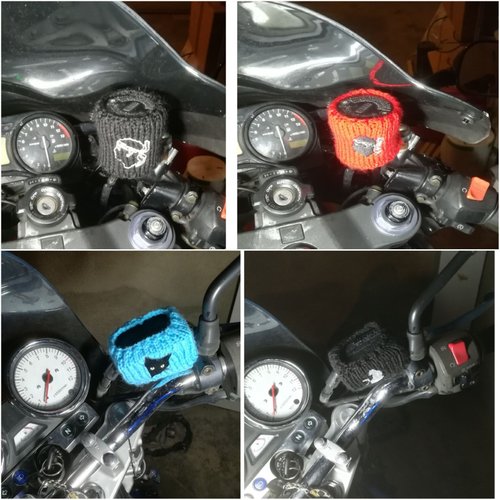Chaussette bocal réservoir huile de frein de moto , décoratif , logo corse