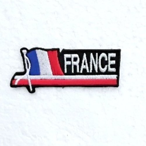 Patch thermocollant drapeau france, broder , 9/3 cm