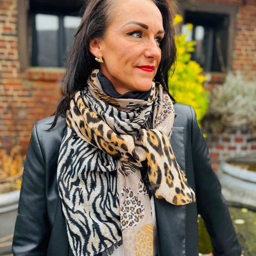 Foulard 4 pans jungle